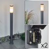 Borne lumineuse Sessa Anthracite, 1 lumière