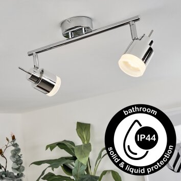 Lucide PRESTON - Spot plafond Salle de bains - 1xGU10 - IP44 - Blanc