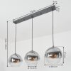 Suspension Leissigen Argent Oxydé, 3 lumières