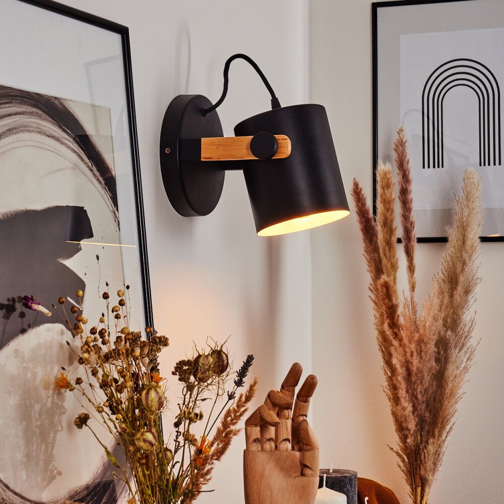 Applique murale Rebbenas Écru, Noir, 1 lumière main product photo
