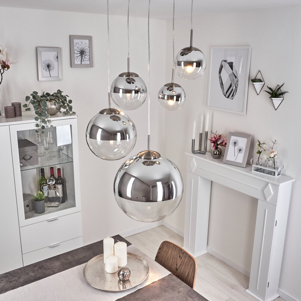 Suspension Degevos Nickel mat, 5 lumières main product photo