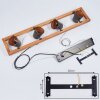 Suspension Gressot Ancien, Écru, Nickel mat, 4 lumières