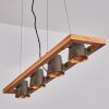 Suspension Gressot Ancien, Écru, Nickel mat, 4 lumières