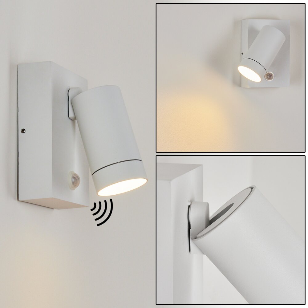 Applique murale d'extérieur Hakamken Blanc, 1 lumière, Détecteur de mouvement main product photo