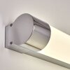 lampe miroir Morges LED Chrome, Blanc, 1 lumière