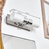 lampe miroir Morges LED Chrome, 2 lumières