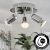 Plafonnier Morges LED Chrome, 3 lumières