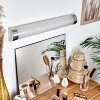 lampe miroir Morges LED Chrome, Scintillant, Blanc, 1 lumière