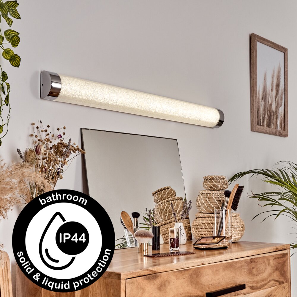 lampe miroir Morges LED Chrome, Scintillant, Blanc, 1 lumière main product photo