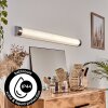 lampe miroir Morges LED Chrome, Scintillant, Blanc, 1 lumière