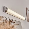 lampe miroir Morges LED Chrome, Scintillant, Blanc, 1 lumière