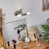 lampe miroir Morges LED Chrome, 2 lumières