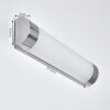 lampe miroir Morges LED Chrome, Blanc, 1 lumière