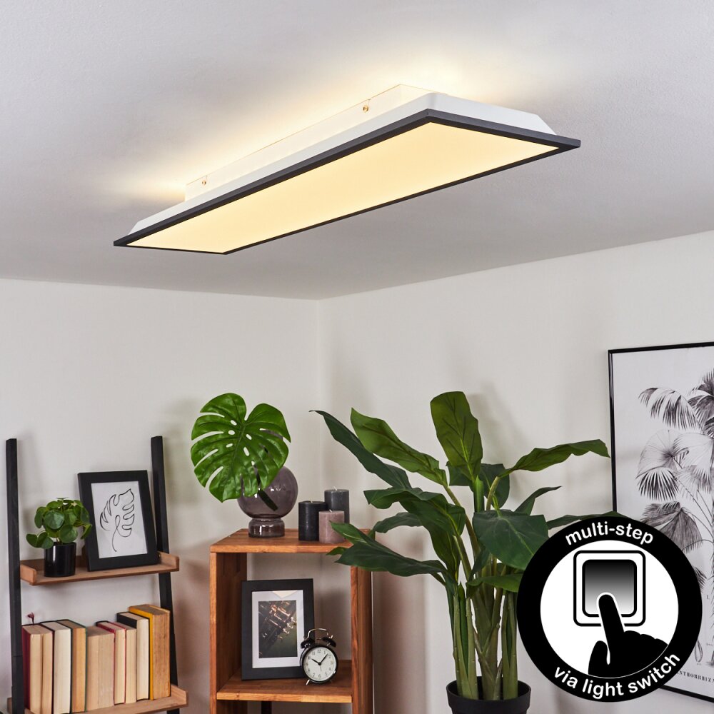 Plafonnier Salmi LED Noir, Blanc, 1 lumière main product photo