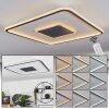 Plafonnier Kolo LED Anthracite, Blanc, 1 lumière, Télécommandes