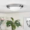 Plafonnier Morges LED Chrome, 1 lumière