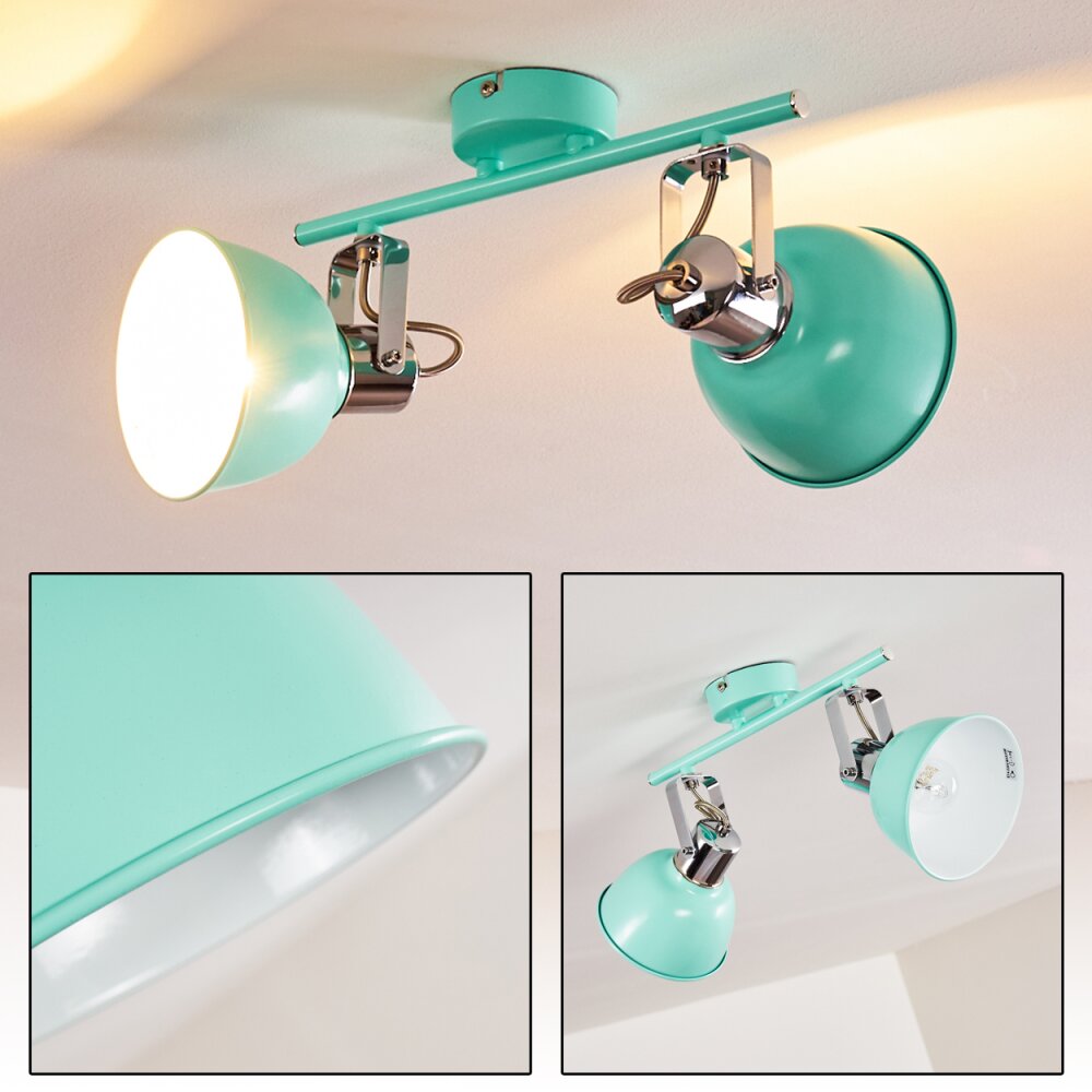 Plafonnier Dompierre Vert, Blanc, 2 lumières main product photo