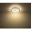 Plafonnier Globo VALERIA LED Chrome, Blanc, 1 lumière, Télécommandes