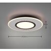 Plafonnier Trio-Leuchten Verus LED Nickel mat, 1 lumière, Télécommandes