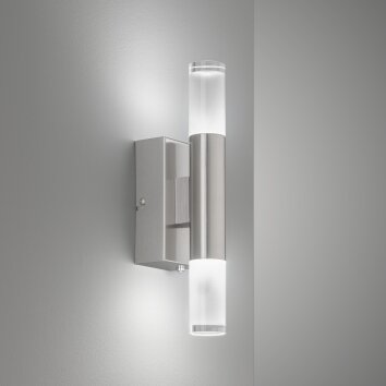 Applique murale Fischer-Honsel Nyra LED Nickel mat, 2 lumières Applique murale Fischer-Honsel Nyra LED Nickel mat, 2 lumières