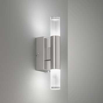 Applique murale Fischer-Honsel Nyra LED Nickel mat, 2 lumières