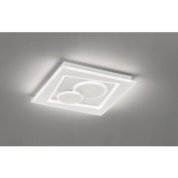 Plafonnier Fischer-Honsel Ratio LED Blanc, 1 lumière, Télécommandes