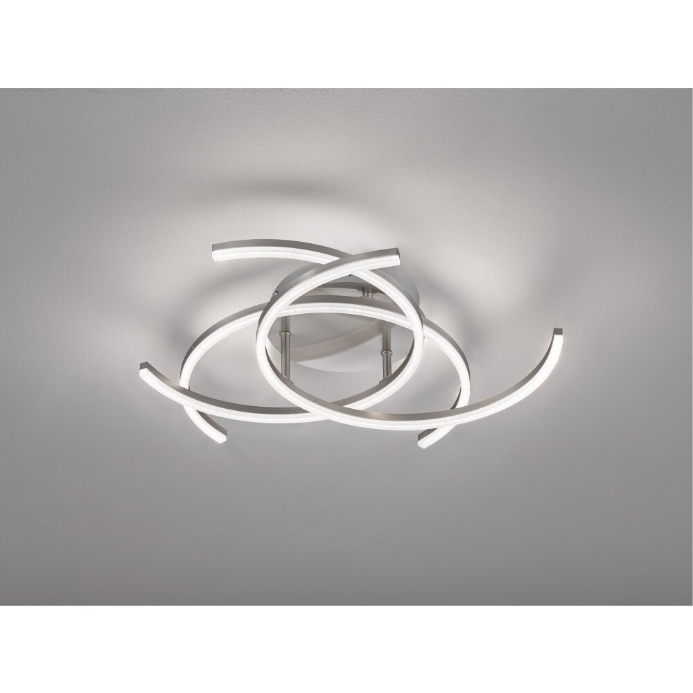 Plafonnier Fischer-Honsel Visby LED Nickel mat, 3 lumières, Télécommandes main product photo