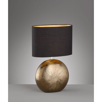 Lampe de table Fischer-Honsel Foro Bronze, 1 lumière