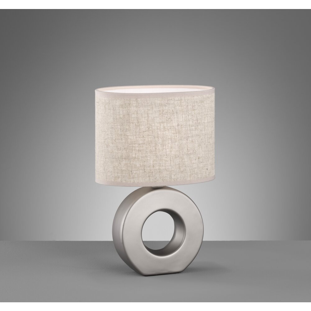 Lampe de table Fischer-Honsel Ponti Argenté, 1 lumière main product photo