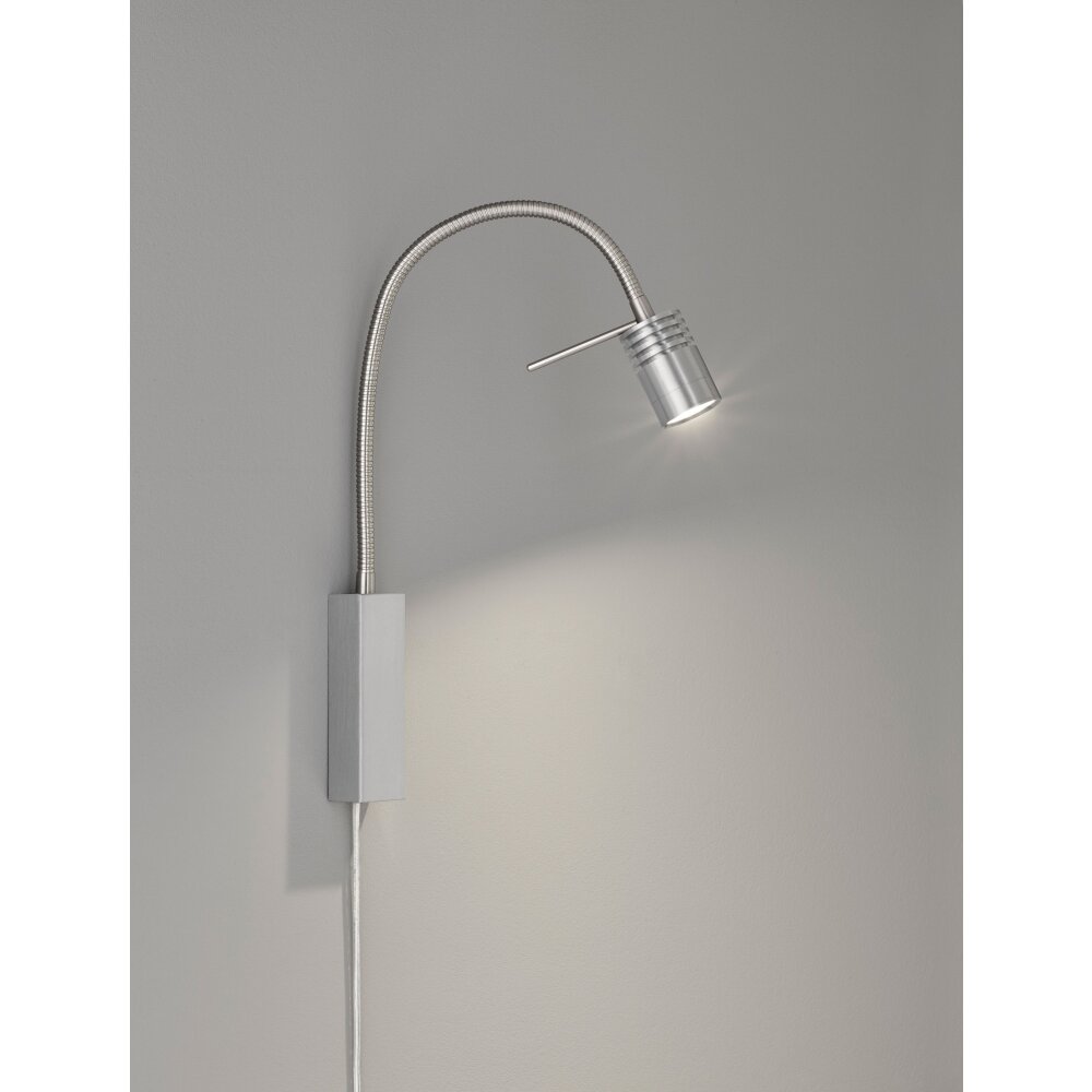 Lampe de table Fischer-Honsel River LED Nickel mat, 1 lumière main product photo