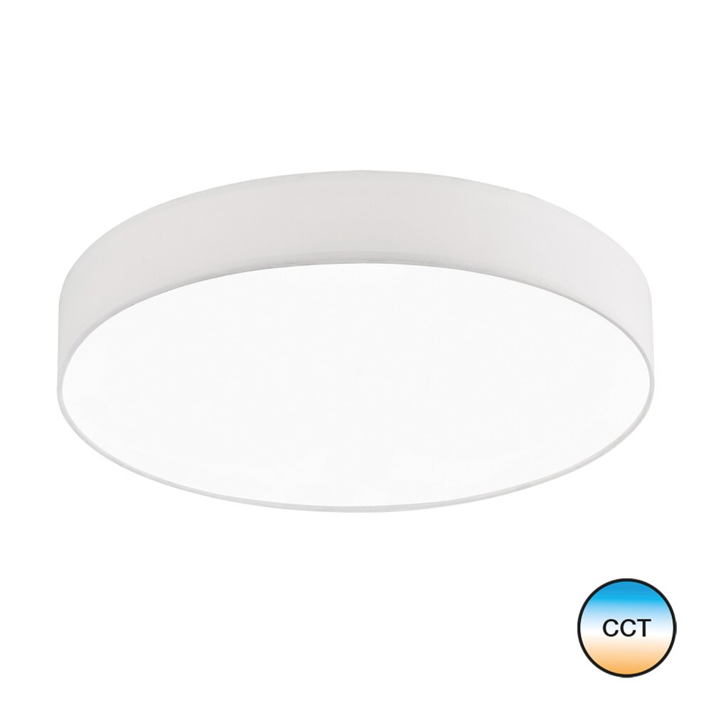 Plafonnier SCHÖNER-WOHNEN-Kollektion Pina LED Blanc, 1 lumière, Télécommandes main product photo