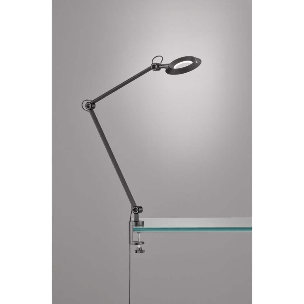 lampe â clipper SCHÖNER-WOHNEN-Kollektion Office LED Noir, 1 lumière main product photo