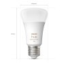 LED E27 6,5 Watt 2000 - 6500 Kelvin 570 Lumen Philips Hue White & Color Ambiance