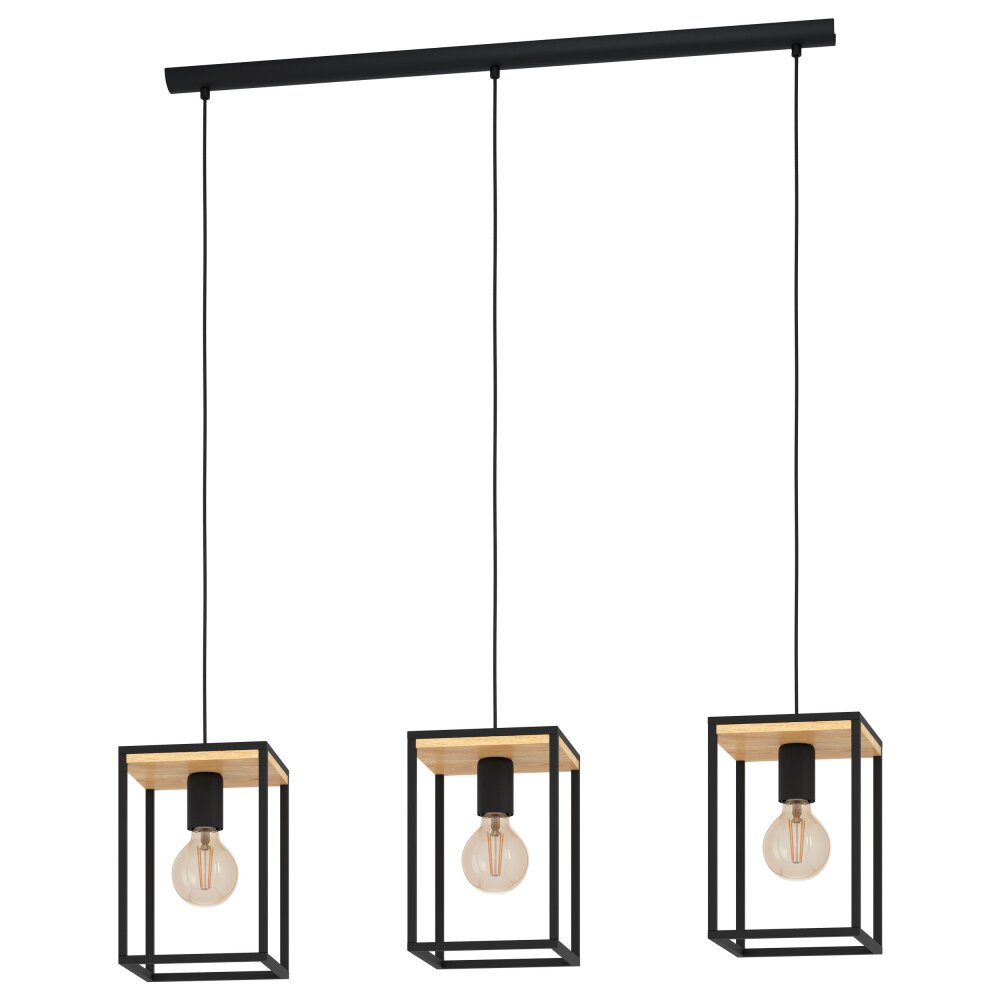 Suspension Eglo LIBERTAD Noir, 3 lumières main product photo