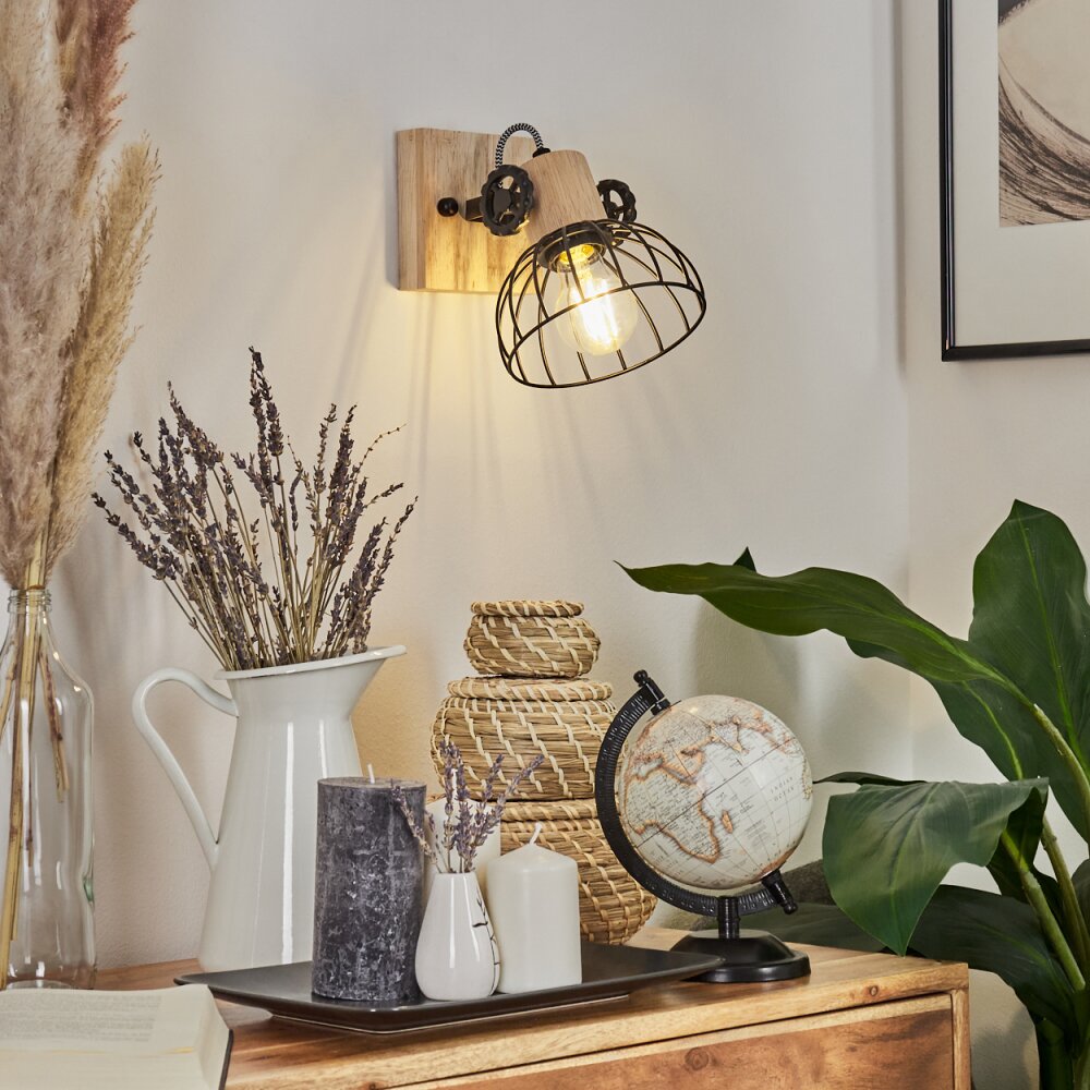 Applique murale Orny Écru, Noir, 1 lumière main product photo