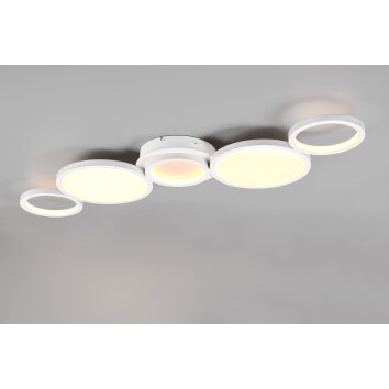 Plafonnier Trio-Leuchten Salsa LED Blanc, 1 lumière