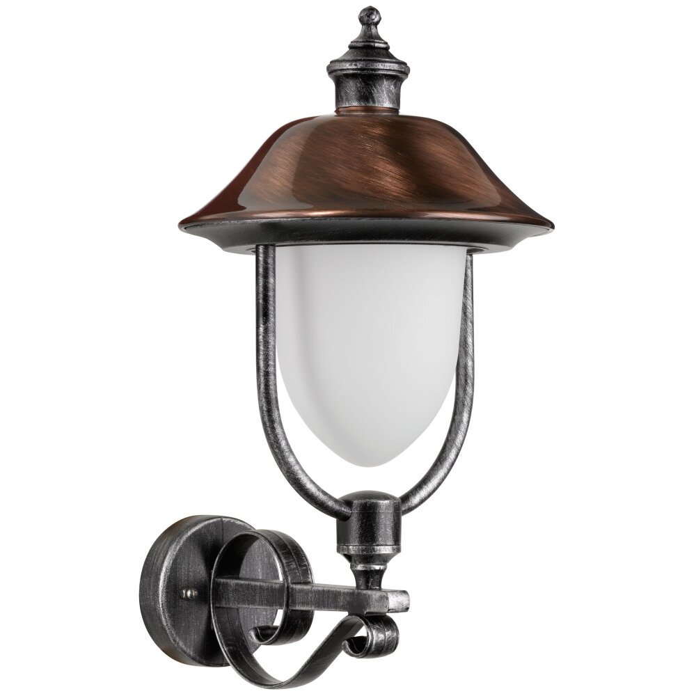Applique murale d'extérieur LCD Nabburg LED Cuivre, Noir, 1 lumière main product photo