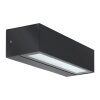 Applique murale d'extérieur LCD Luisenfels LED Noir, 2 lumières