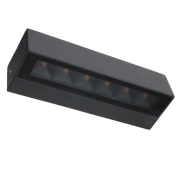 Applique murale d'extérieur LCD Luisenfels LED Noir, 2 lumières