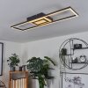 Plafonnier Taleta LED Noir, Blanc, 1 lumière