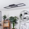 Plafonnier Taleta LED Noir, Blanc, 1 lumière