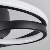 Plafonnier Rafz LED Noir, 1 lumière