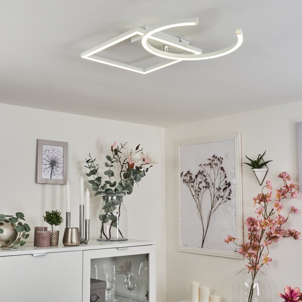 Plafonnier Frederick LED Chrome, Blanc, 1 lumière main product photo