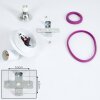 Plafonnier Cabri LED Chrome, Lila, Blanc, 1 lumière Plafonnier Cabri LED Chrome, Lila, Blanc, 1 lumière