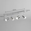 Plafonnier Trio Angelo Chrome, 4 lumières
