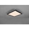 Plafonnier Reality Gamma LED Noir, 1 lumière, Télécommandes