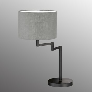 Lampe de table Fischer & Honsel Rota Noir, 1 lumière