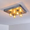 Plafonnier Octoraro Argenté, 4 lumières