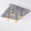 Plafonnier Octoraro Argenté, 4 lumières