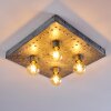 Plafonnier Octoraro Argenté, 4 lumières